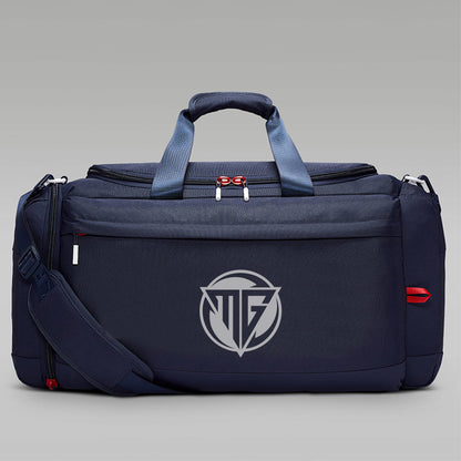 Blue & red duffle bag