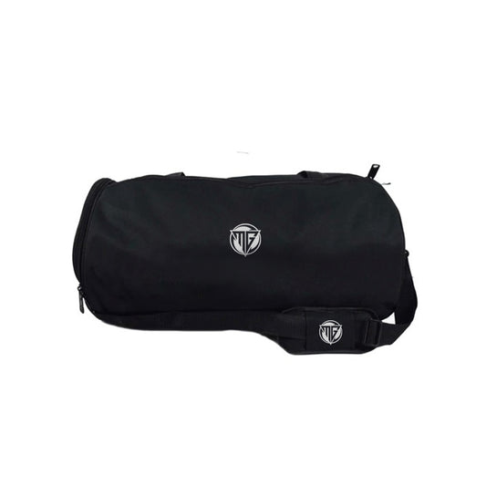 Black duffle bag