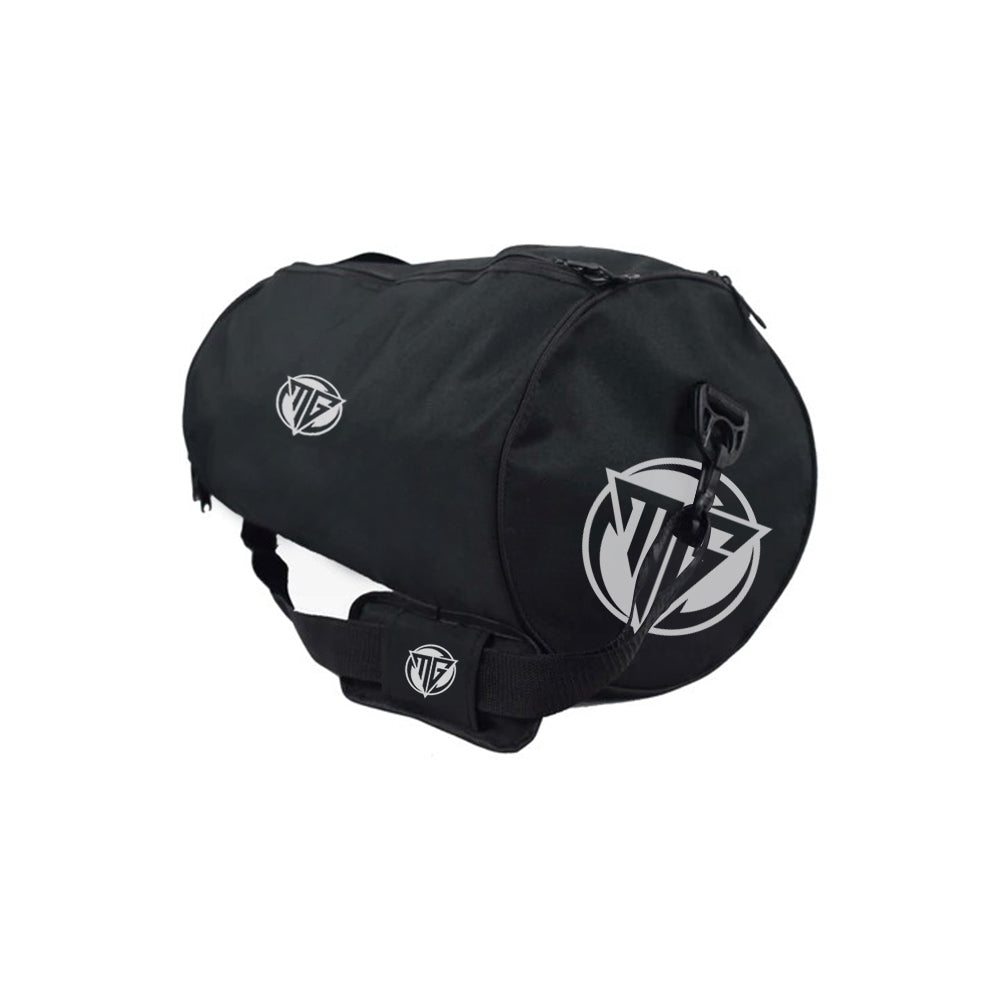Black duffle bag