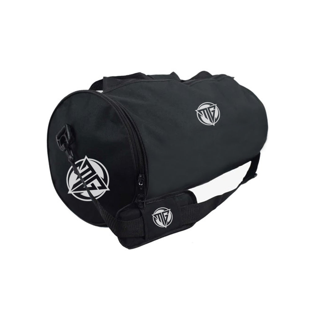 Black duffle bag