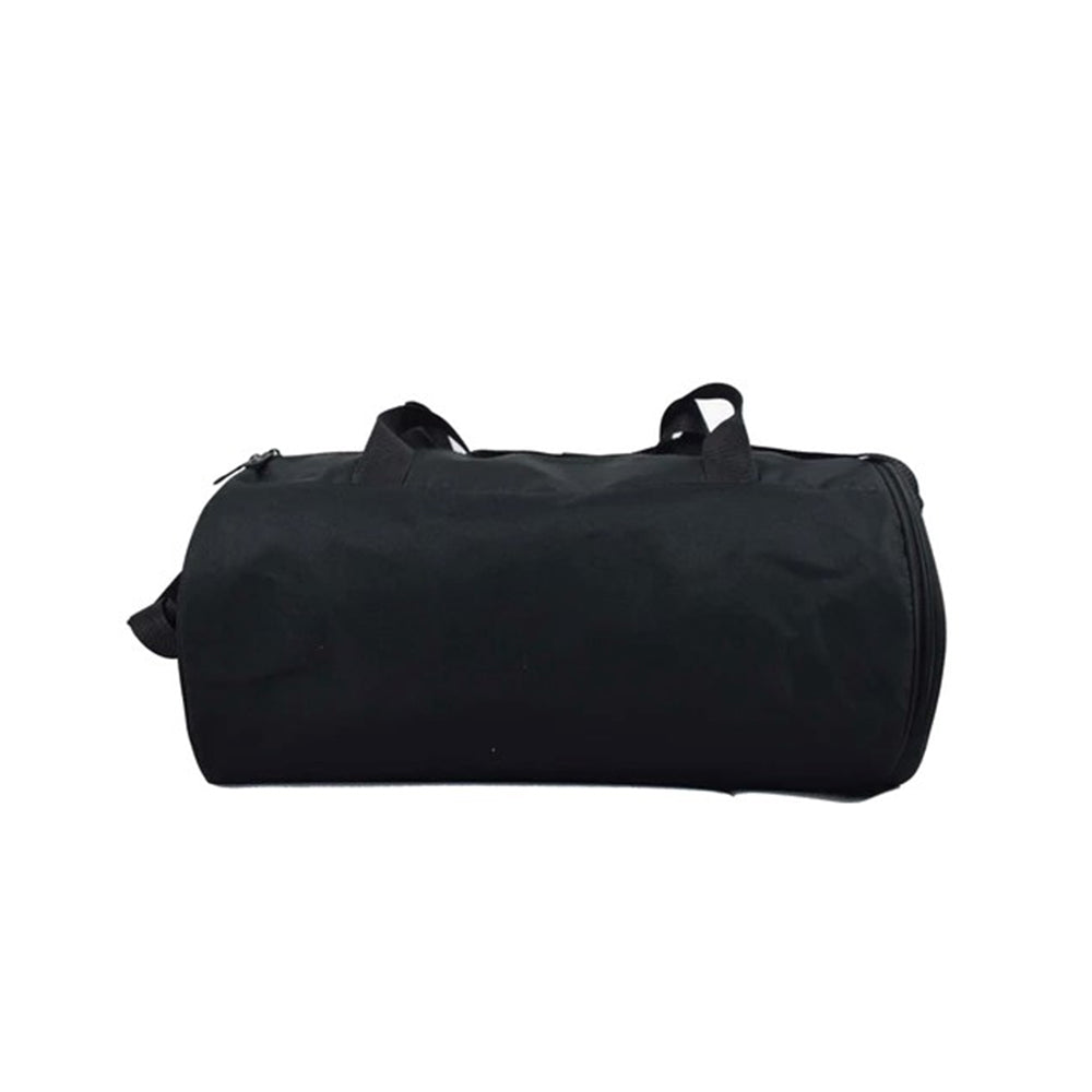 Black duffle bag