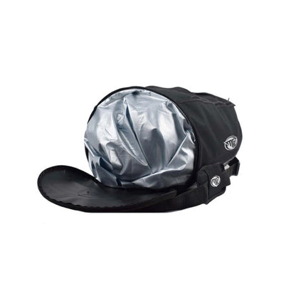 Black duffle bag