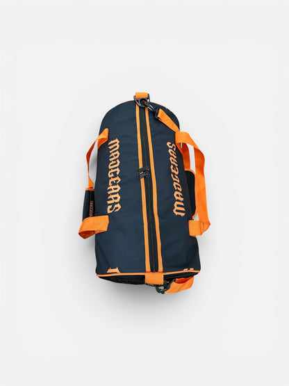MADGEARS Premium Sports Duffle Bag with Shoe Compartment – Black & Orange