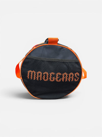 MADGEARS Premium Sports Duffle Bag with Shoe Compartment – Black & Orange